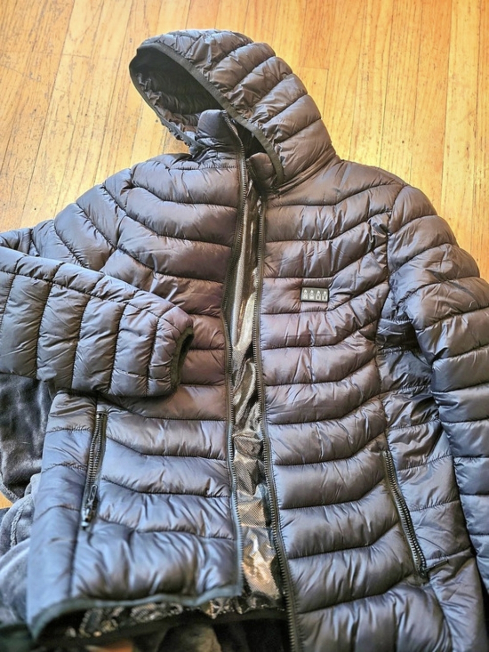 HeatednBlack Puffer Jacket New